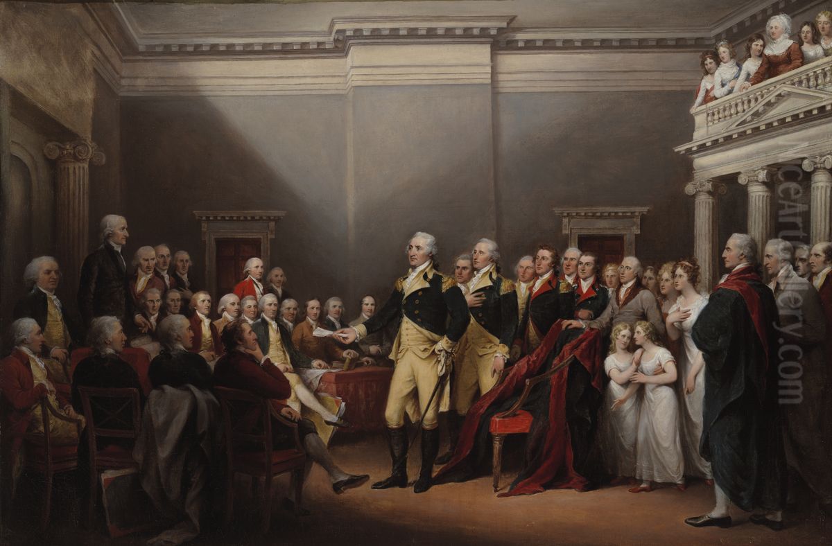 The Resignation of General Washington, December 23, 1783 Oil Painting by John Trumbull