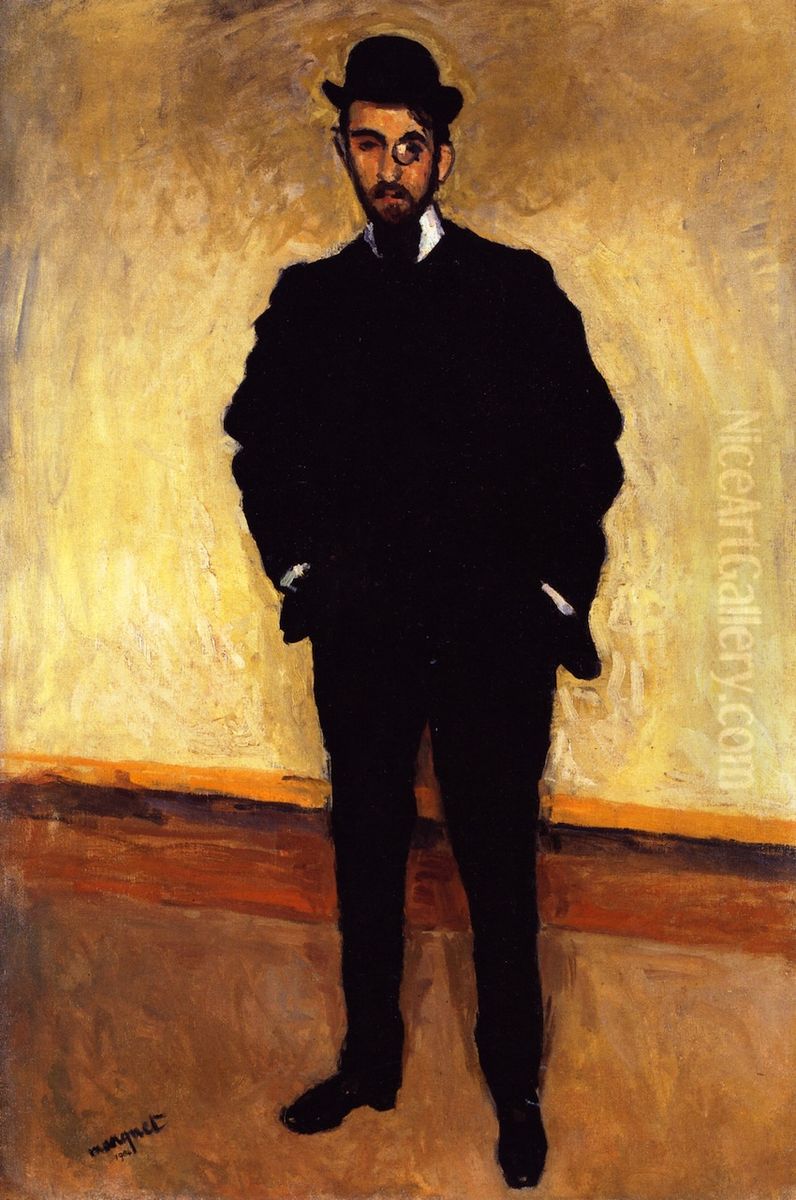 Portrait of Andre Rouveyre Oil Painting by Albert Marquet