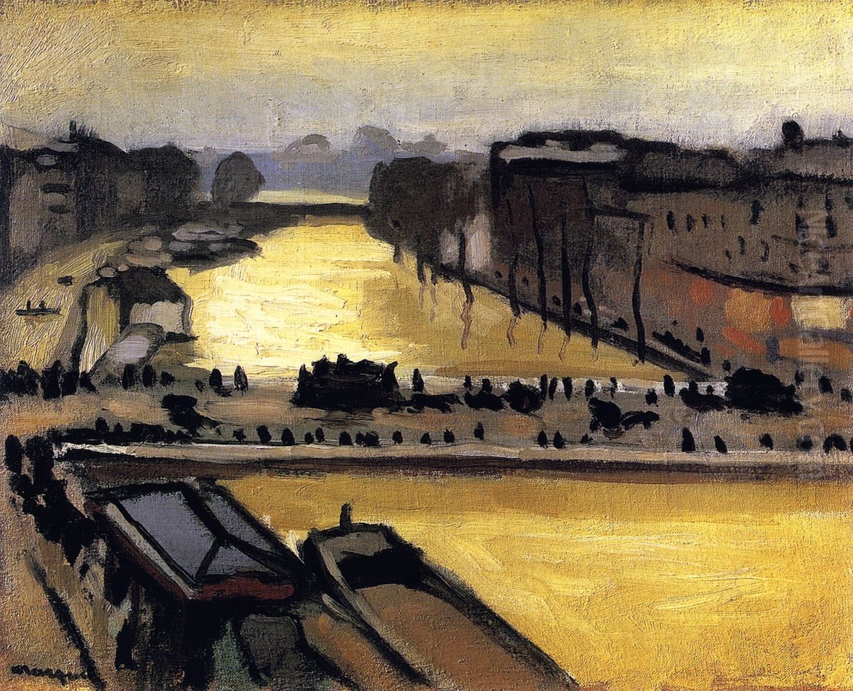 L'inondation de 1910 a Paris Oil Painting by Albert Marquet
