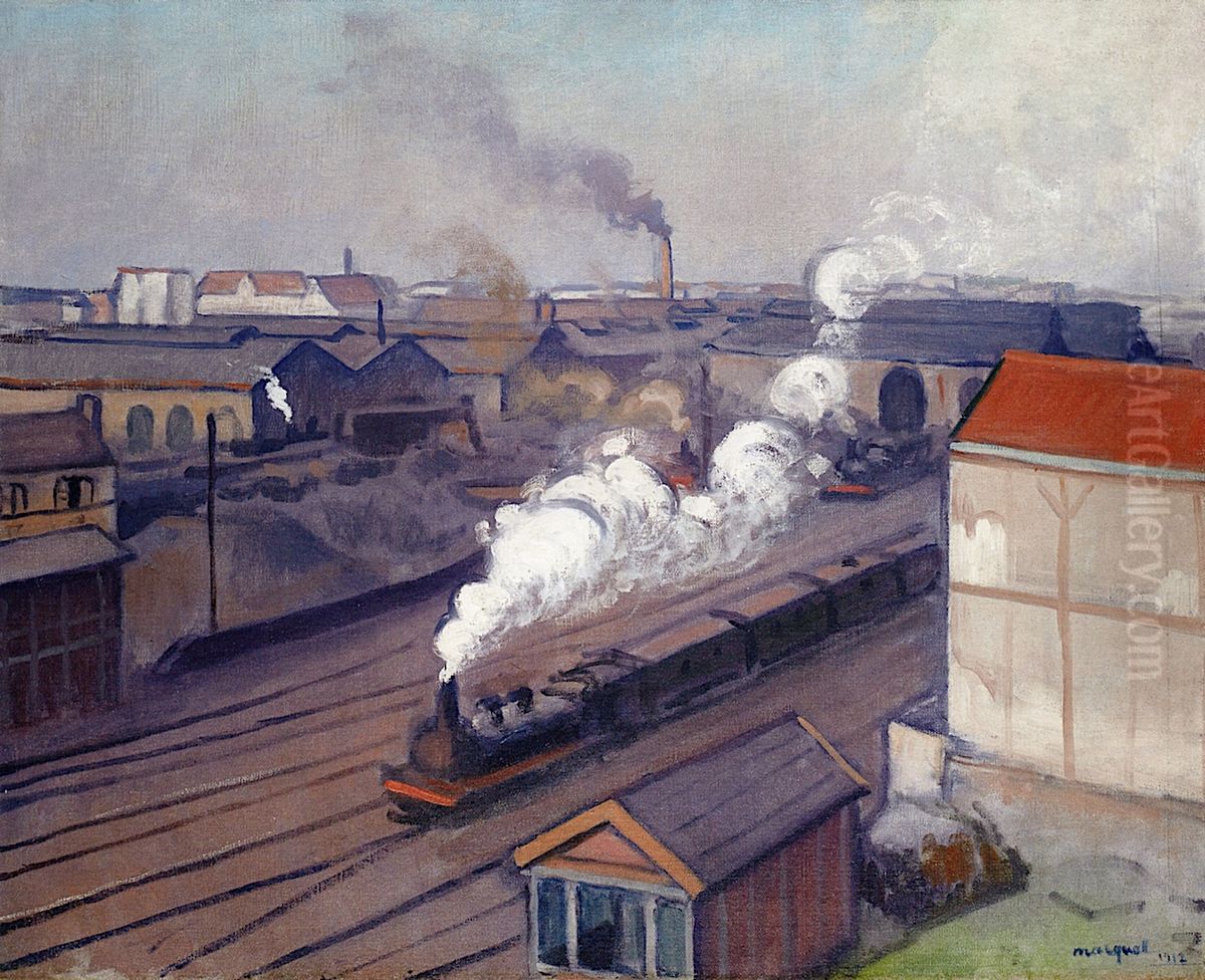 La Gare Montparnasse Oil Painting by Albert Marquet