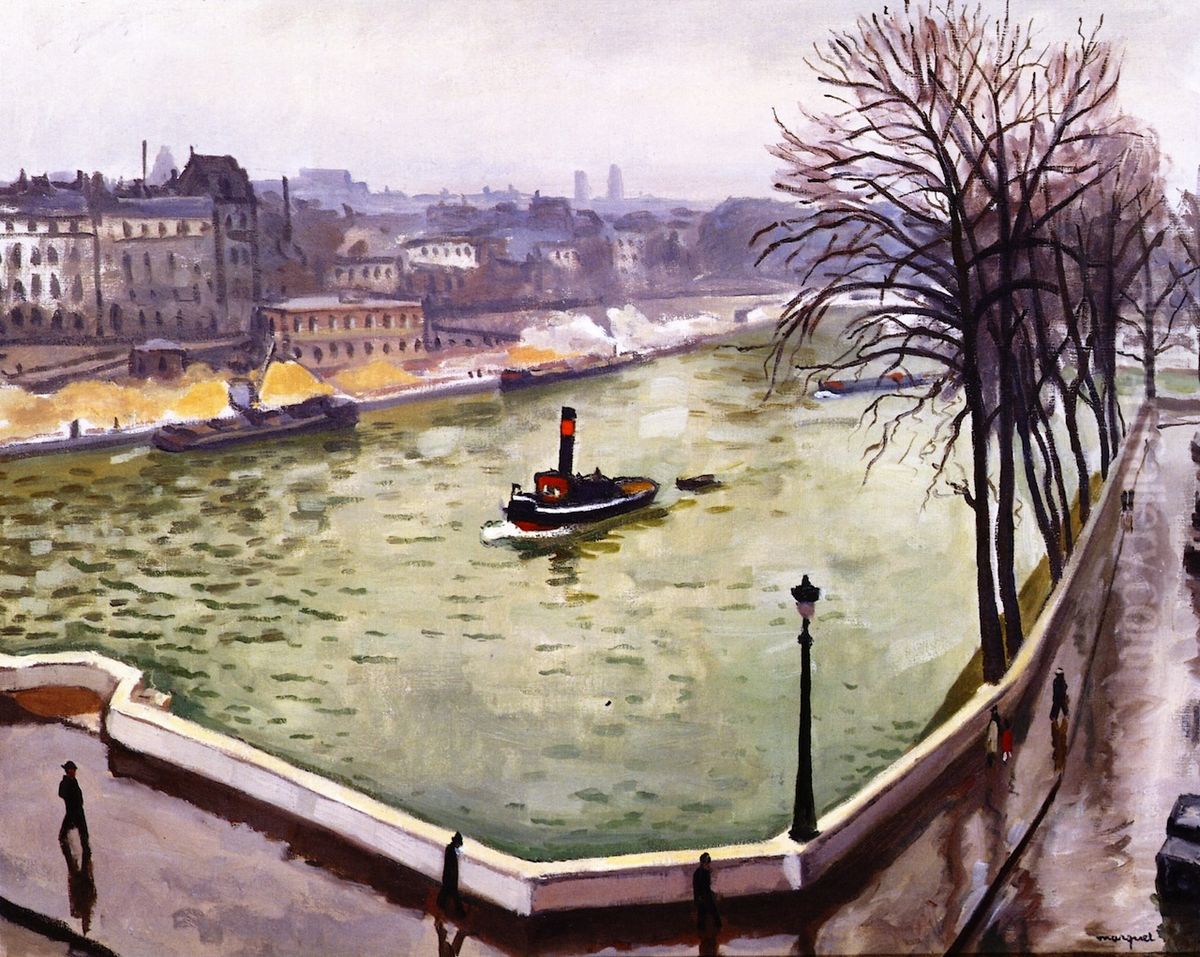 The Seine in Paris Oil Painting by Albert Marquet