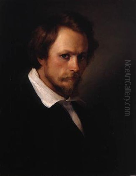 Portraet af billedhuggeren J.A. Jerichau Oil Painting by Elisabeth Baumann