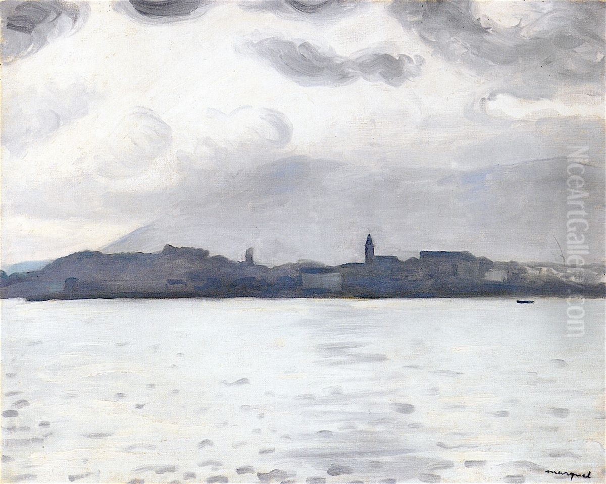 Hondarribia, grey weather Oil Painting by Albert Marquet