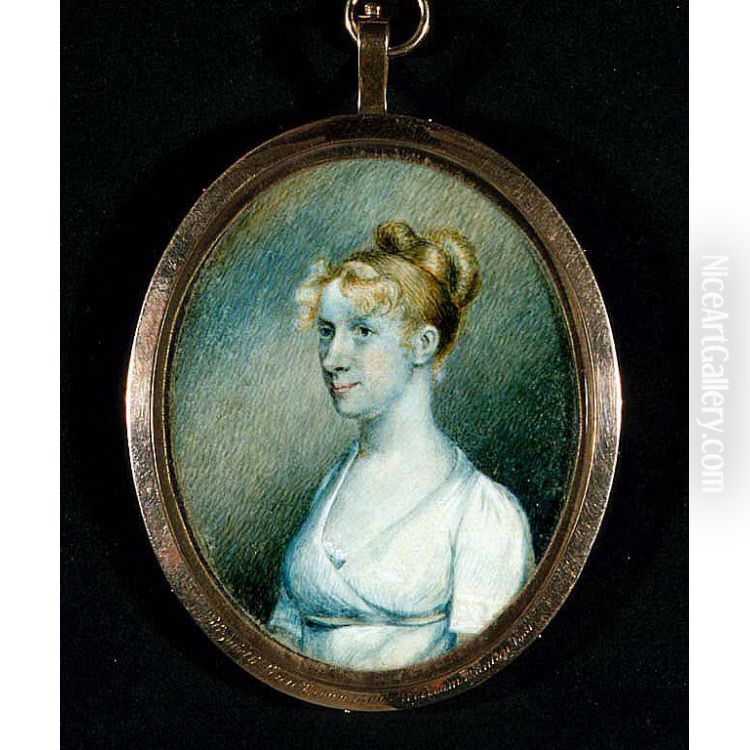 Elizabeth Linn Brown Oil Painting by William Dunlap