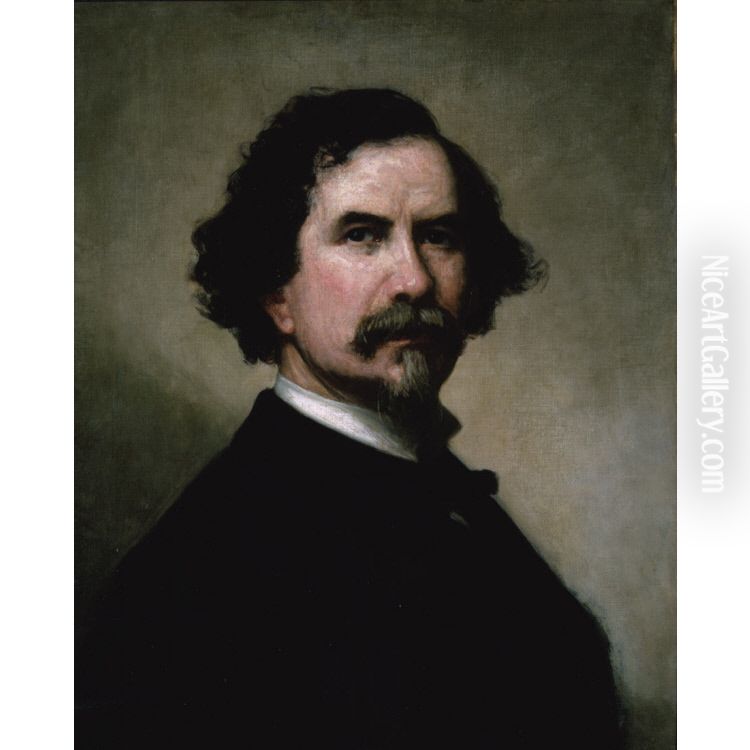 G.P.A. Healy Self-Portrait Oil Painting by George Peter Alexander Healy