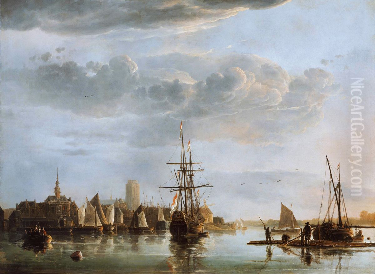 View of Dordrecht Oil Painting by Aelbert Cuyp
