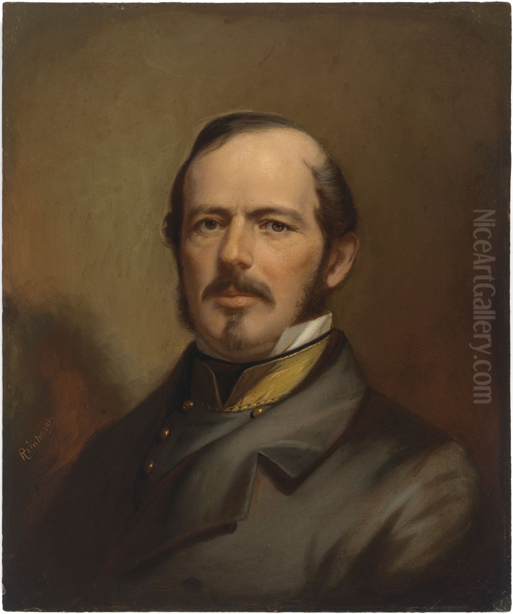 Joseph Eggleston Johnston Oil Painting by Benjamin Franklin Reinhart