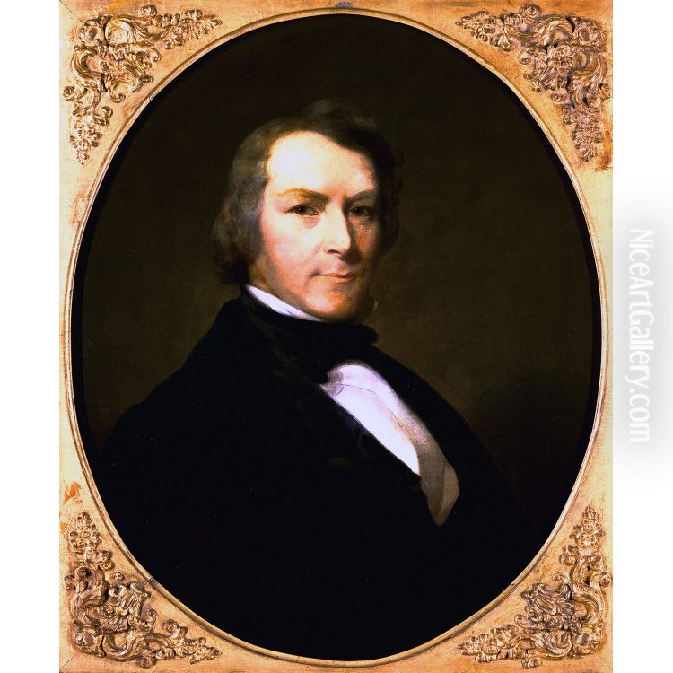 Robert Livingston Stevens Oil Painting by Edward L. Mooney