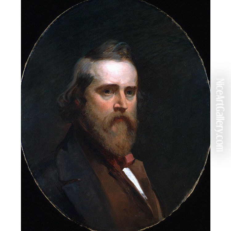 William Tolman Carlton Self-Portrait Oil Painting by William Tolman Carlton