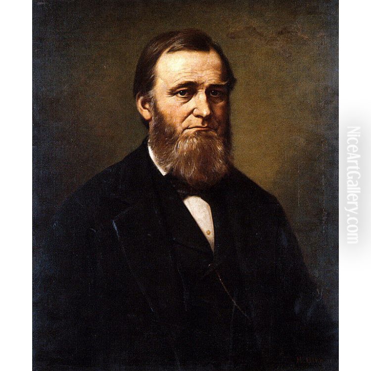 Spencer Fullerton Baird Oil Painting by Henry Ulke