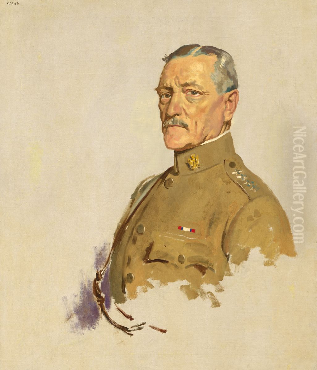 John Joseph Pershing Oil Painting by William Orpen