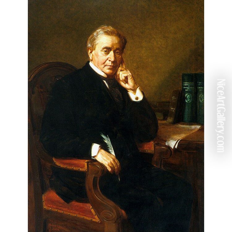 Joseph Henry Oil Painting by Henry Ulke