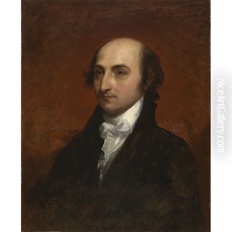 Albert Gallatin Oil Painting by Worthington Whittredge