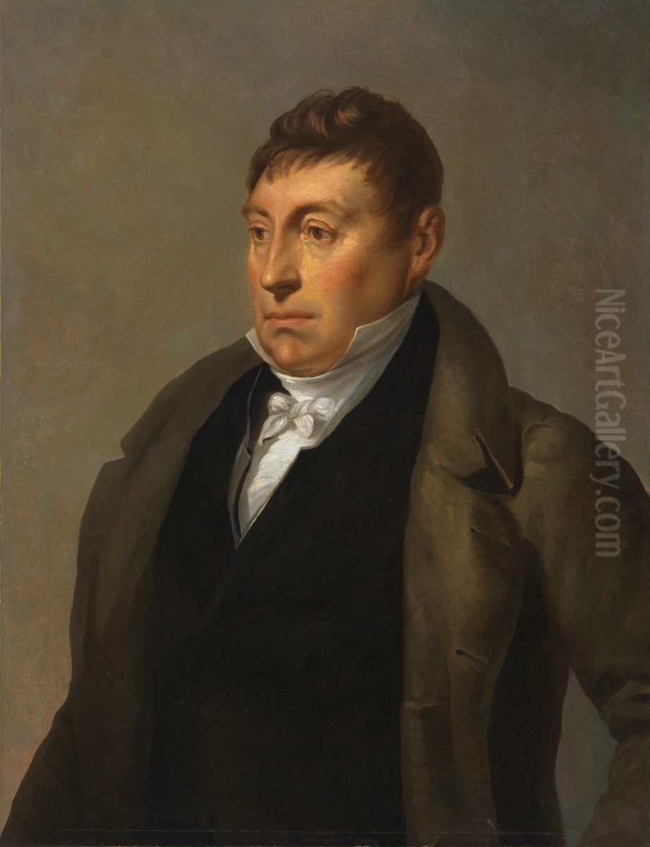 Marquis De Lafayette Oil Painting by Ary Scheffer