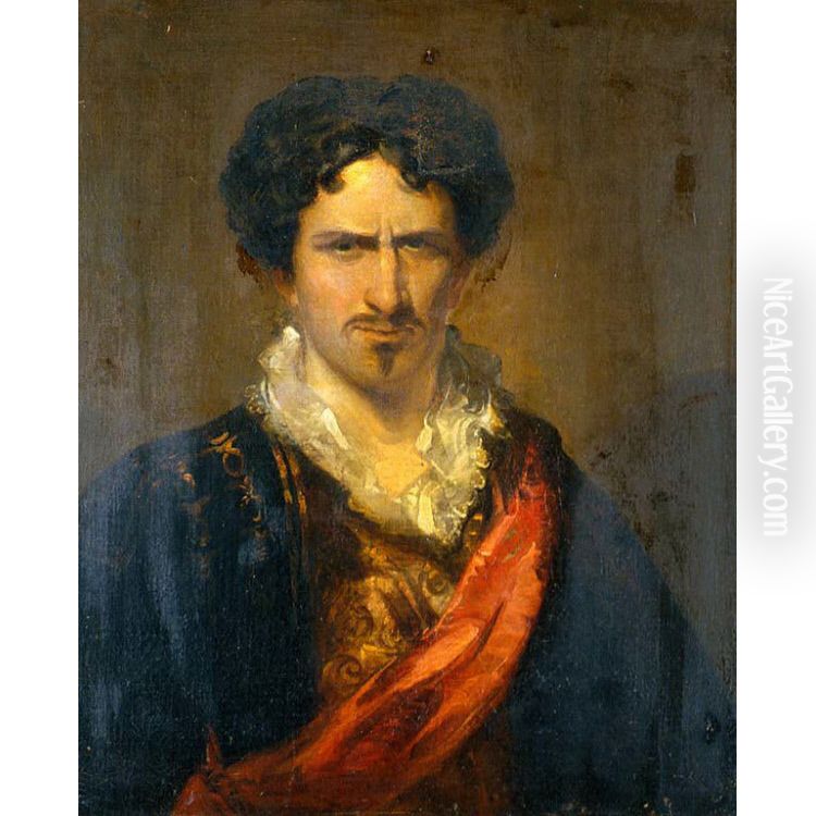 Junius Brutus Booth as Sir Edward Mortimer Oil Painting by John Neagle