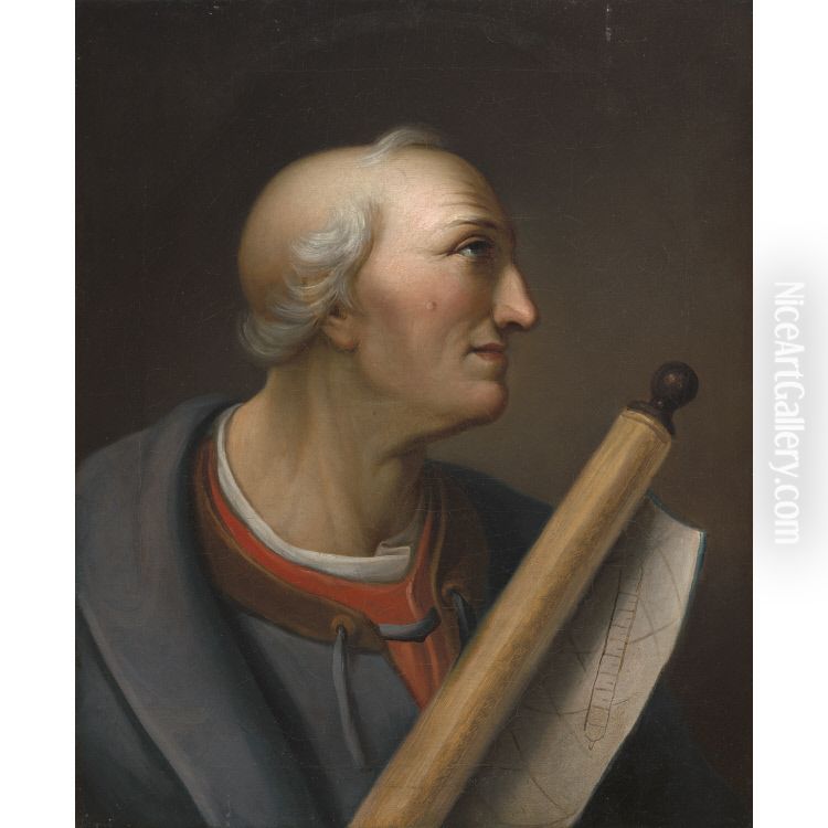 Amerigo Vespucci Oil Painting by Charles Willson Peale