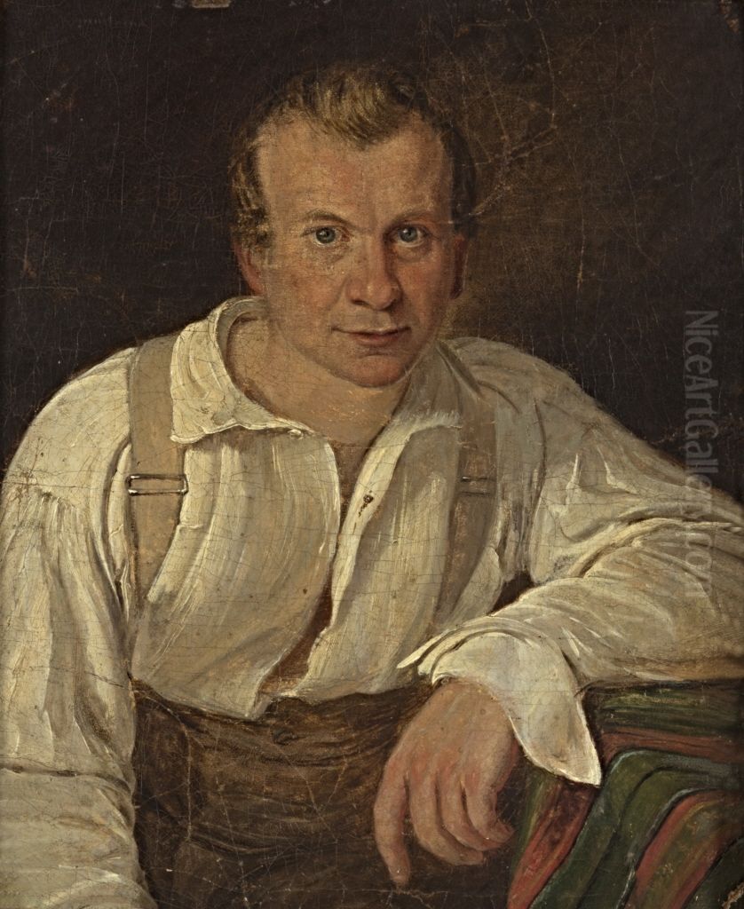 Brustbild von William Dorn Oil Painting by Johann Karl Bahr