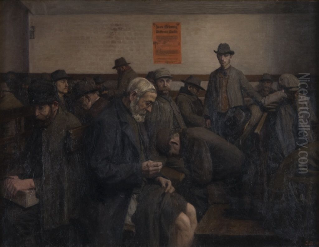 Warmehalle in Berlin Oil Painting by Jens Birkholm