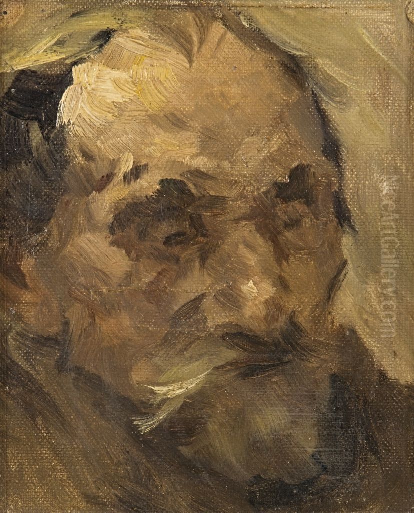 Bartiger Mannerkopf Oil Painting by Lovis (Franz Heinrich Louis) Corinth