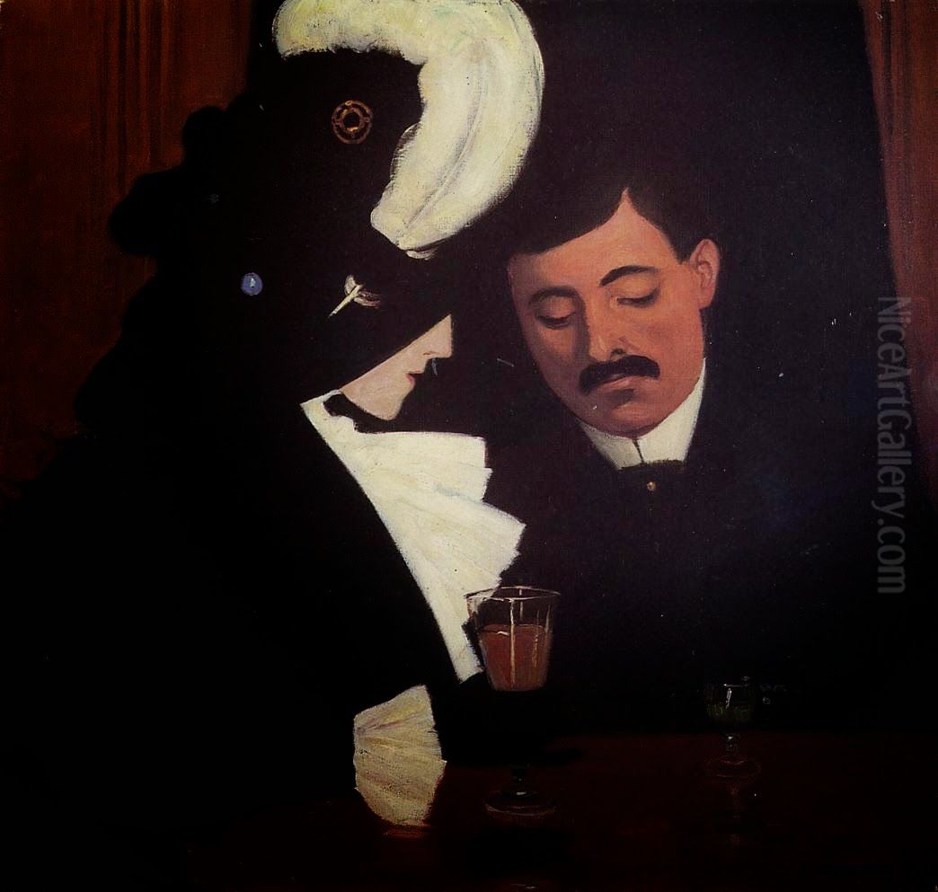 Le Provincial Oil Painting by Felix Vallotton