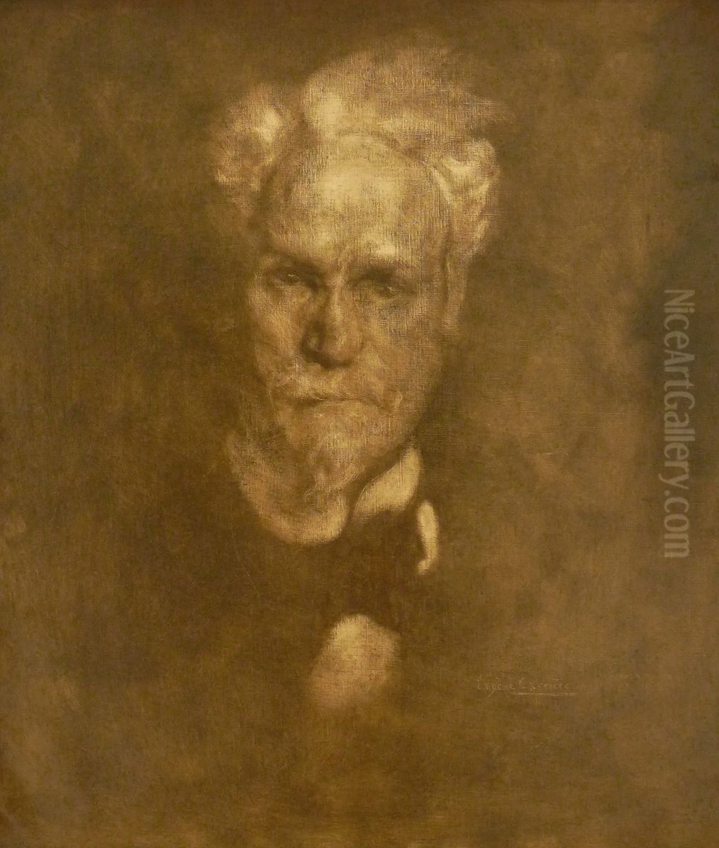 Portrait of Henri Rochefort Oil Painting by Eugene Carriere