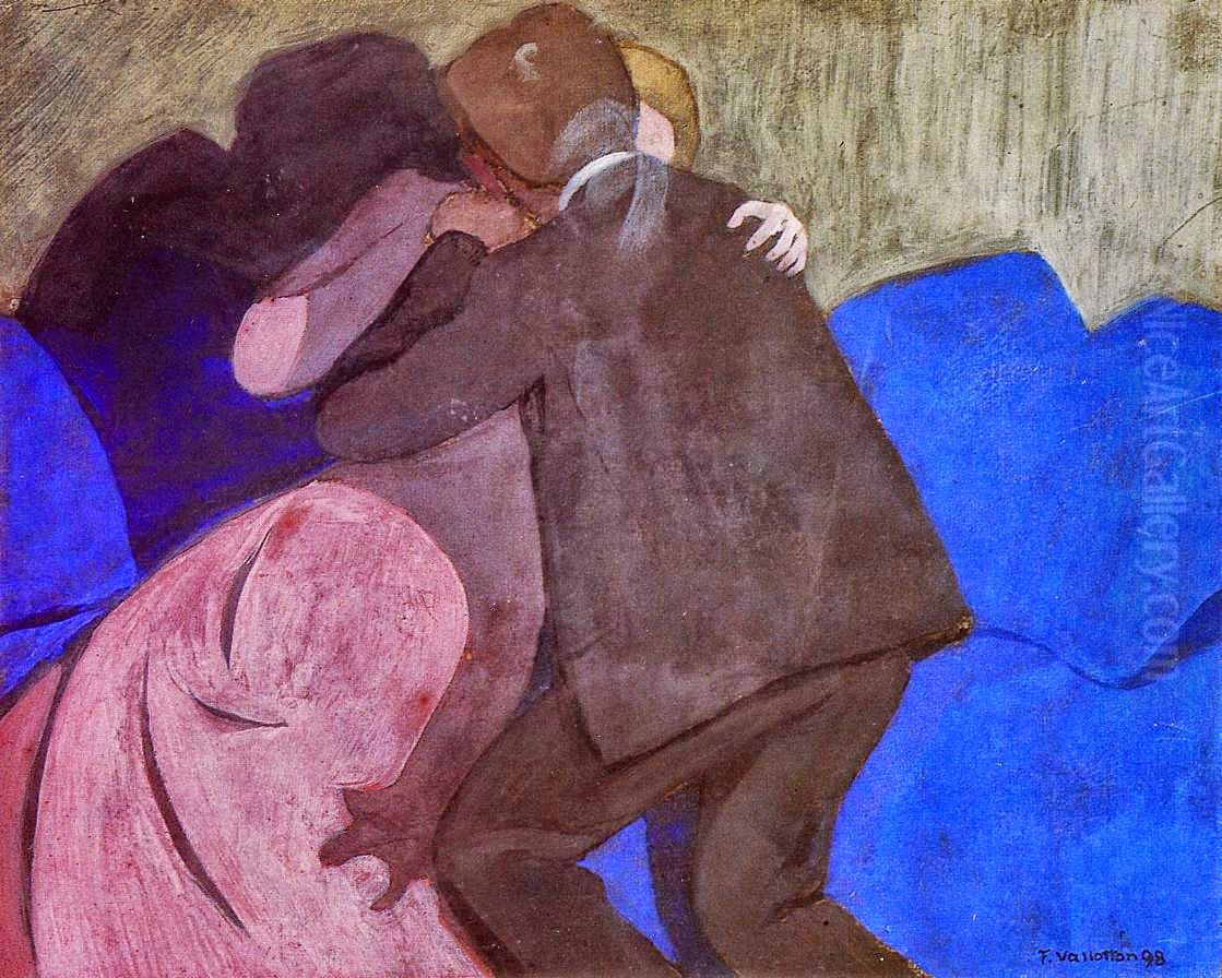 Le baiser Oil Painting by Felix Vallotton