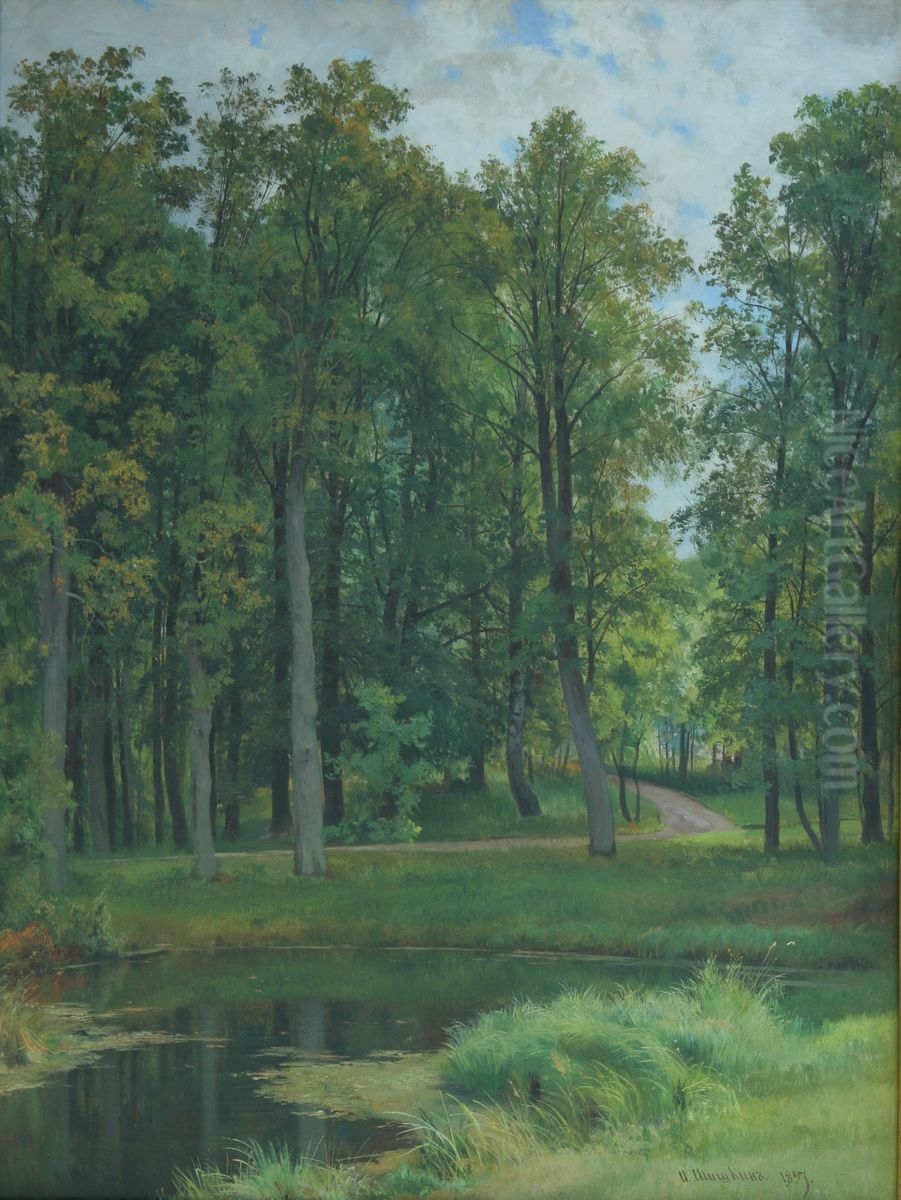 Lesna droga Oil Painting by Ivan Shishkin