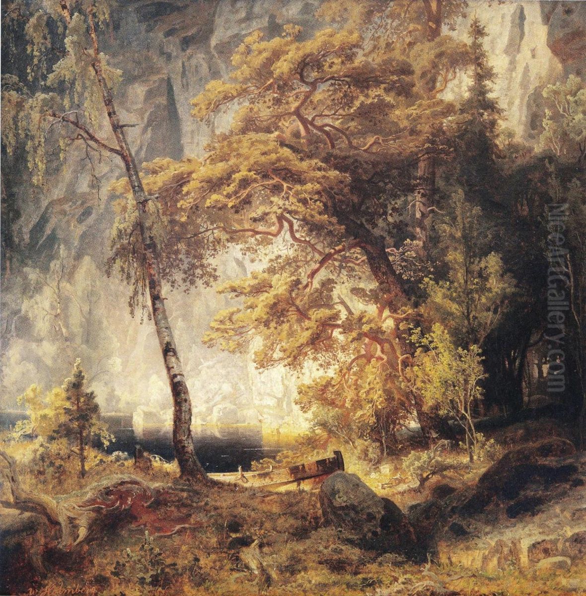 Aihe Torisevalta Oil Painting by Werner Holmberg