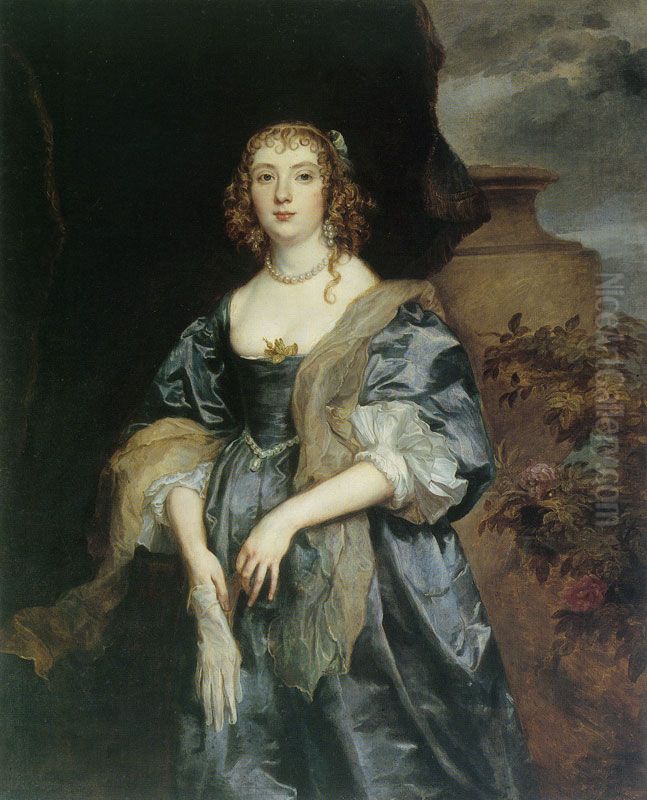 Portrait of Anne Carr, Countess of Bedford Oil Painting by Sir Anthony Van Dyck