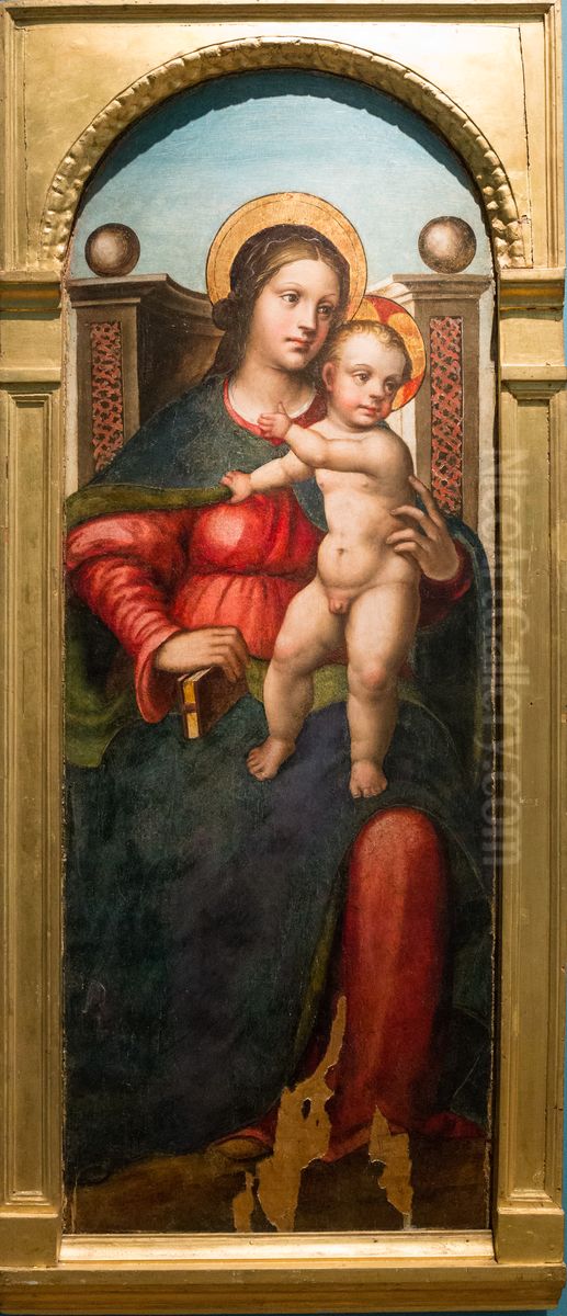 La Vierge et l'Enfant Oil Painting by Vincenzo Civerchio