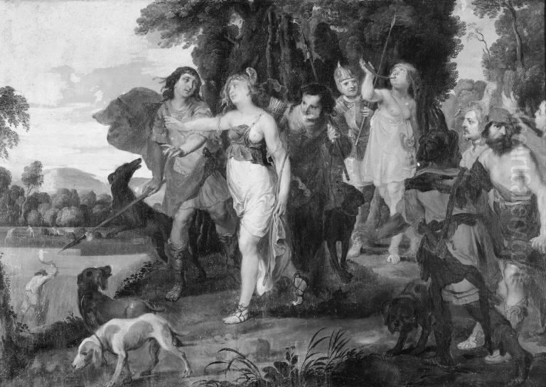 Hunting Party with Diana Oil Painting by (studio of) Rubens, Peter Paul