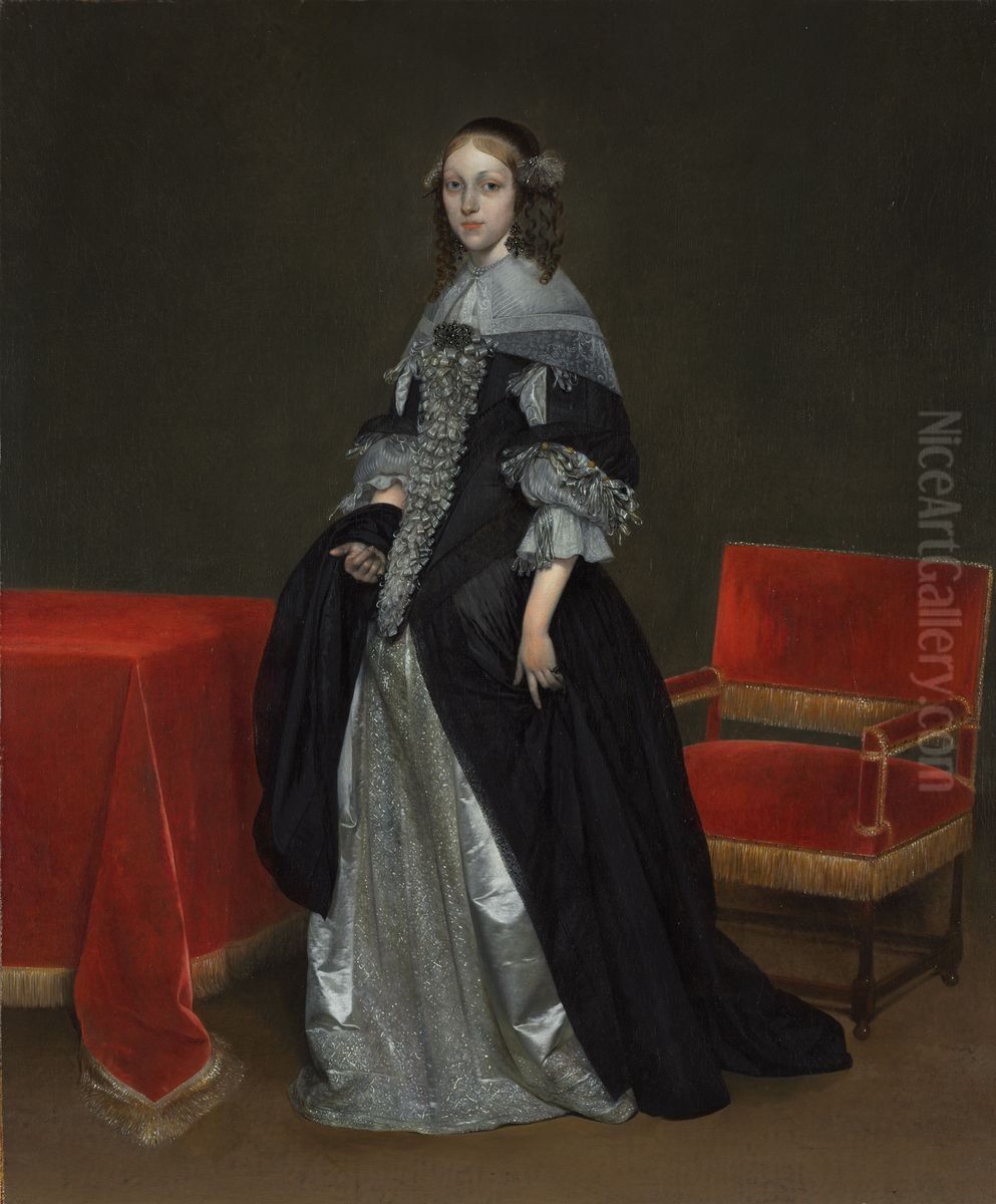 Portrait of a Woman Oil Painting by Gerard Ter Borch