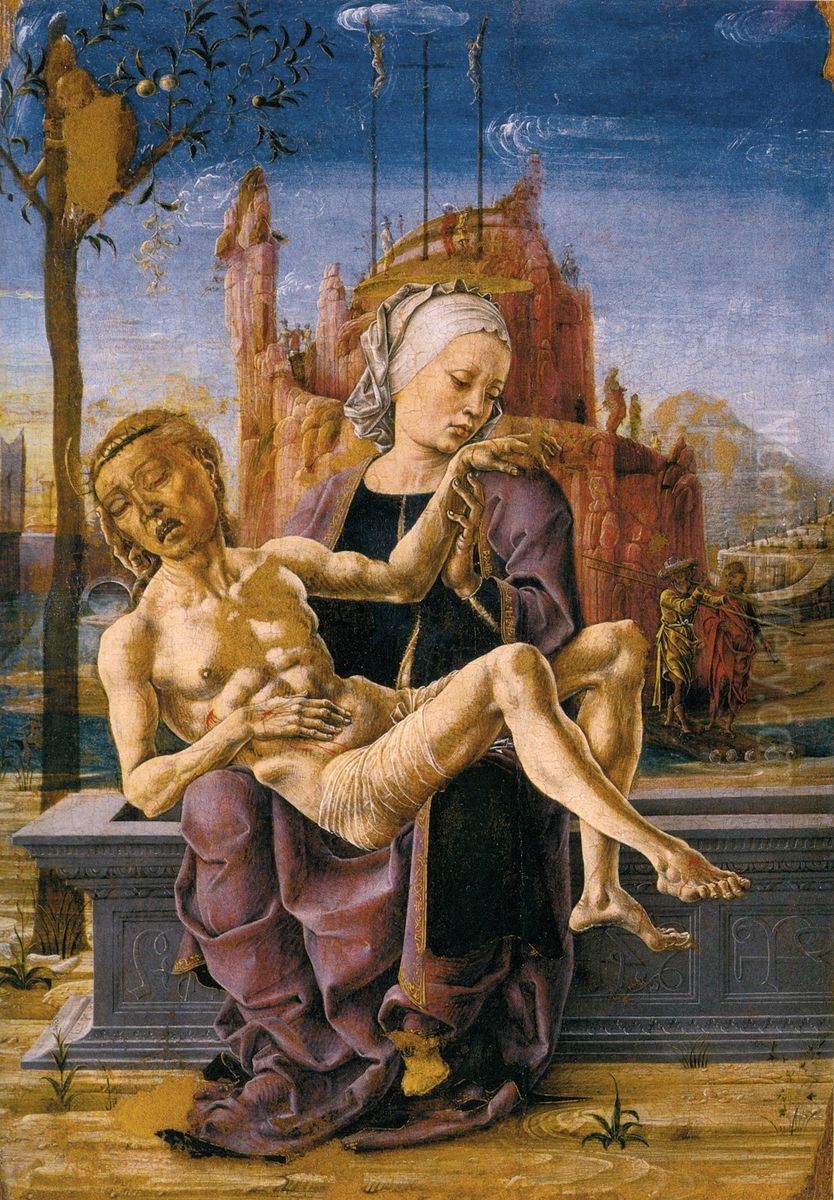 Pieta Oil Painting by Cosimo Tura