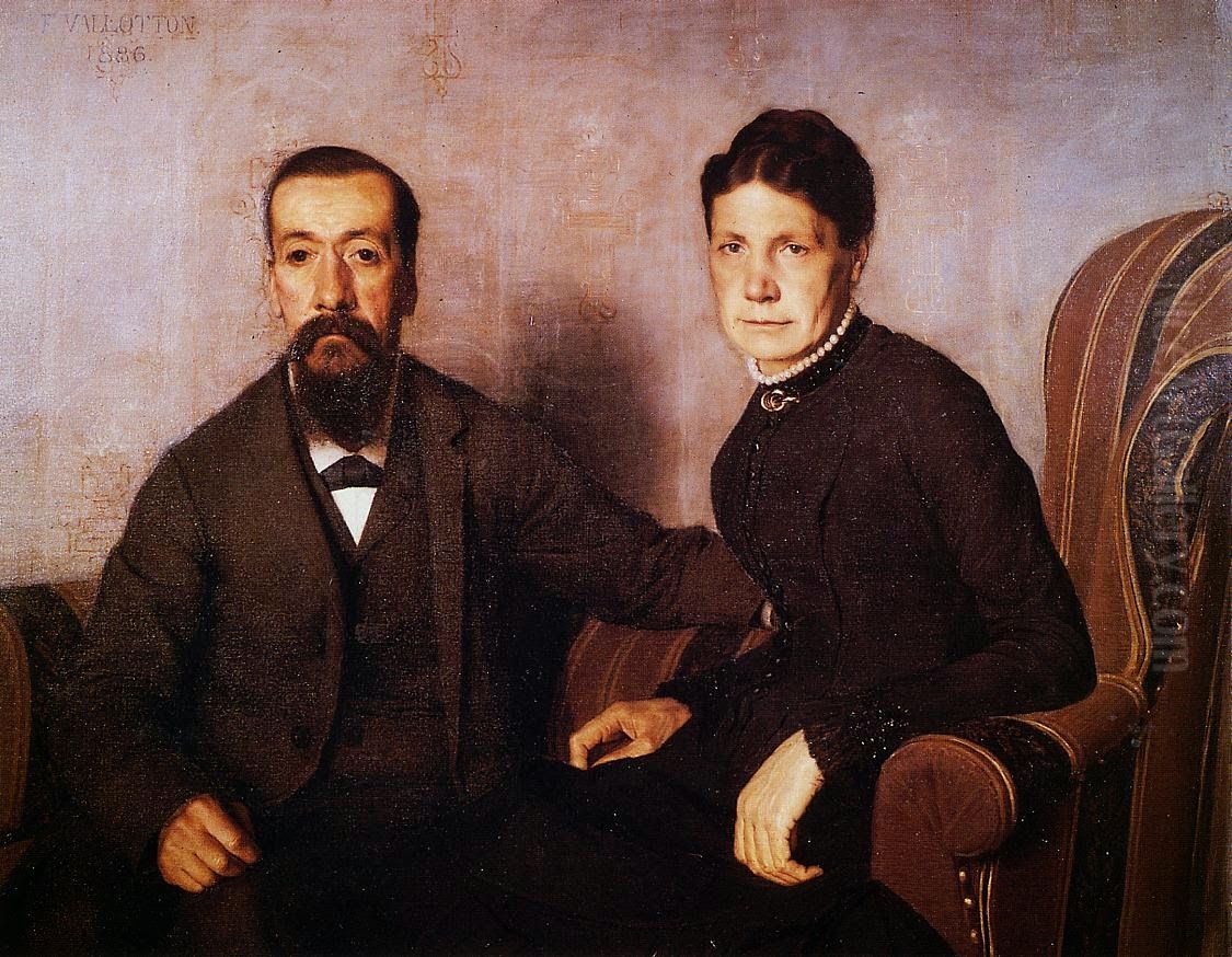The Artist's Parents Oil Painting by Felix Vallotton