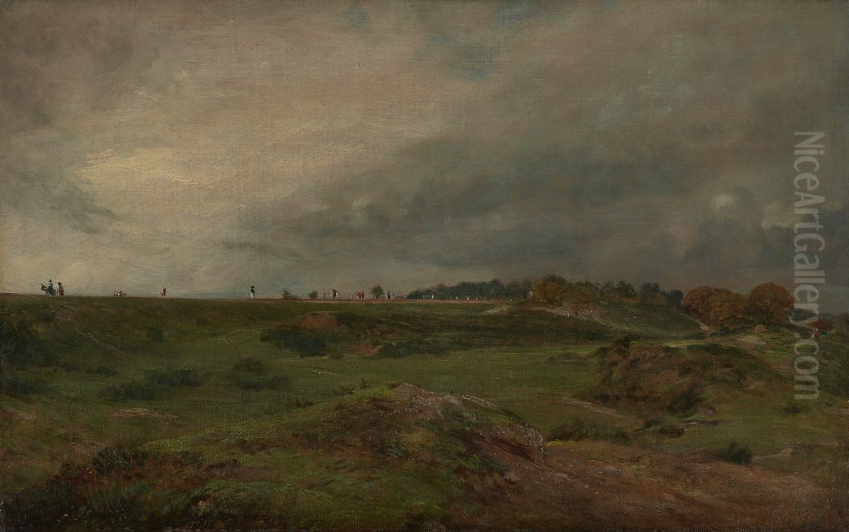 A Road across Hampstead Heath Oil Painting by John Constable