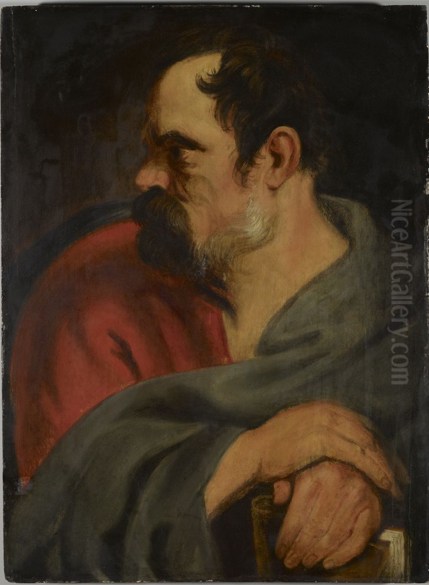 Saint Matthia Oil Painting by Sir Anthony Van Dyck
