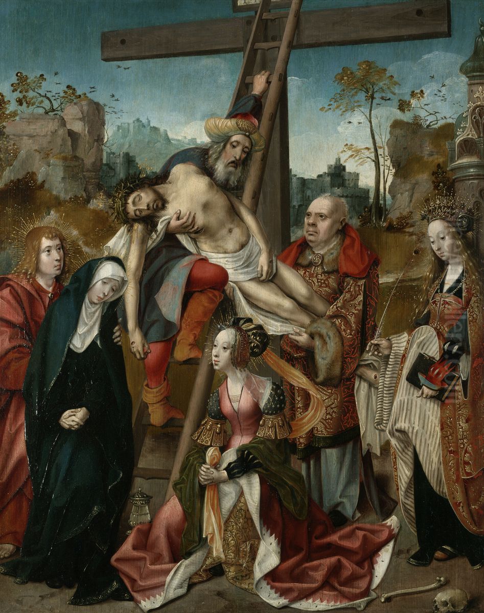 The Deposition Oil Painting by Cornelis Engebrechtsz.