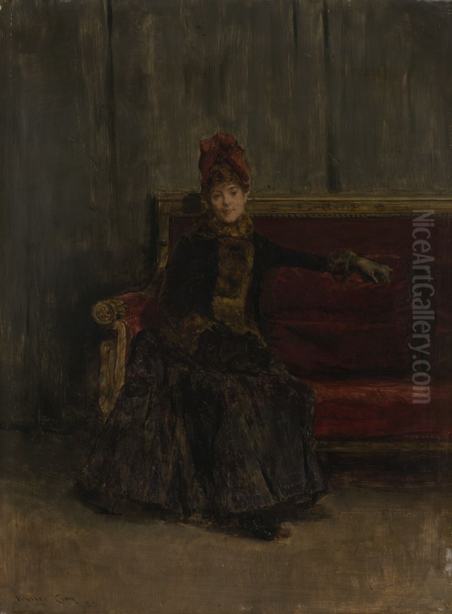 Seated Lady Oil Painting by Walter Gay
