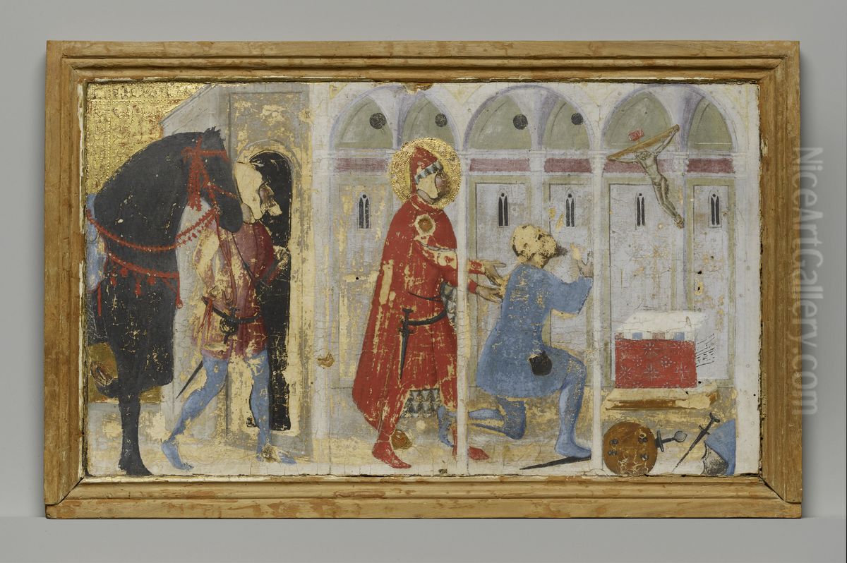 Scene From the Legend of Saint Giovanni Gualberto Oil Painting by Niccolo di Pietro Gerini