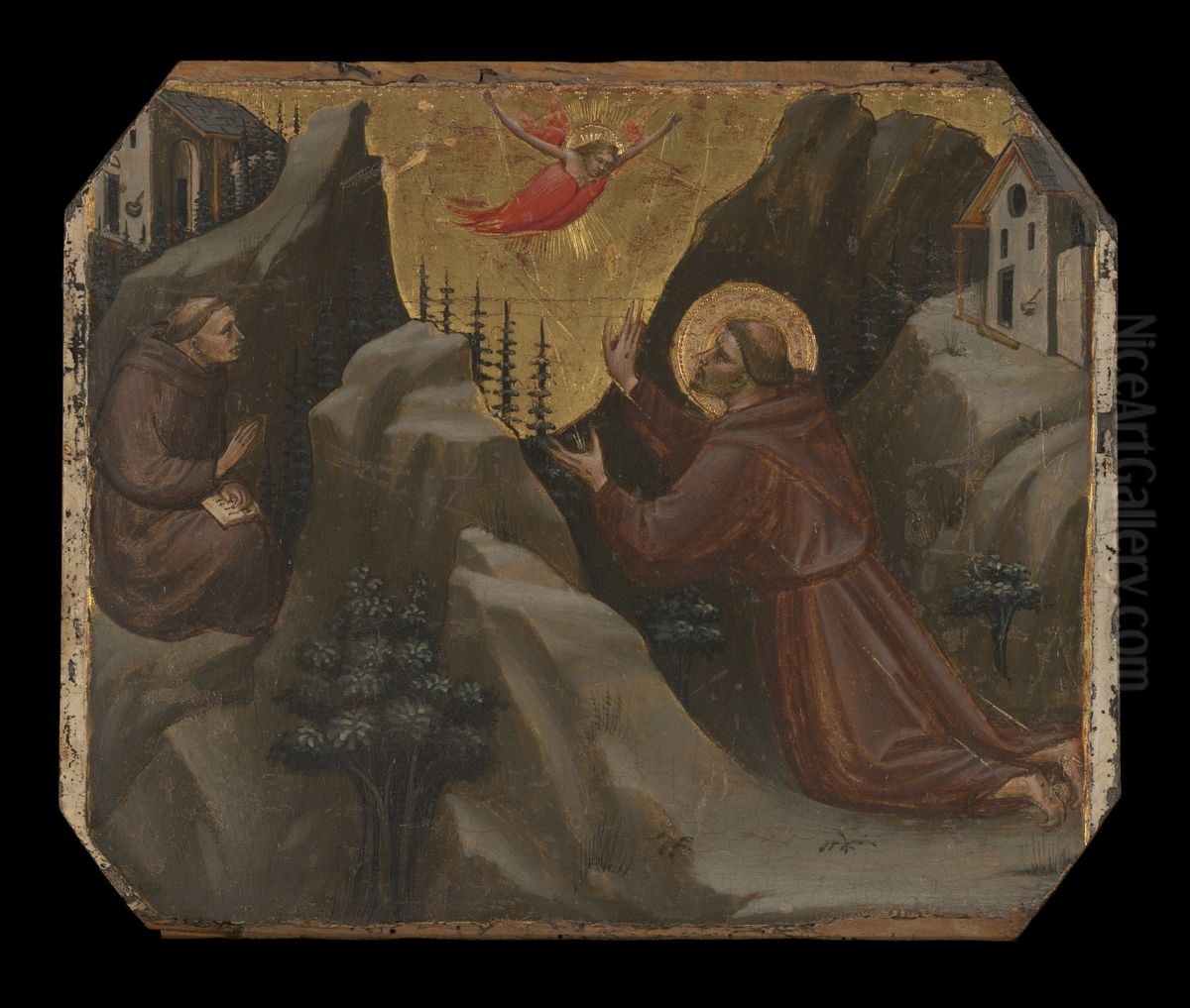 Saint Francis Receiving the Stigmata Oil Painting by Lorenzo Ghiberti