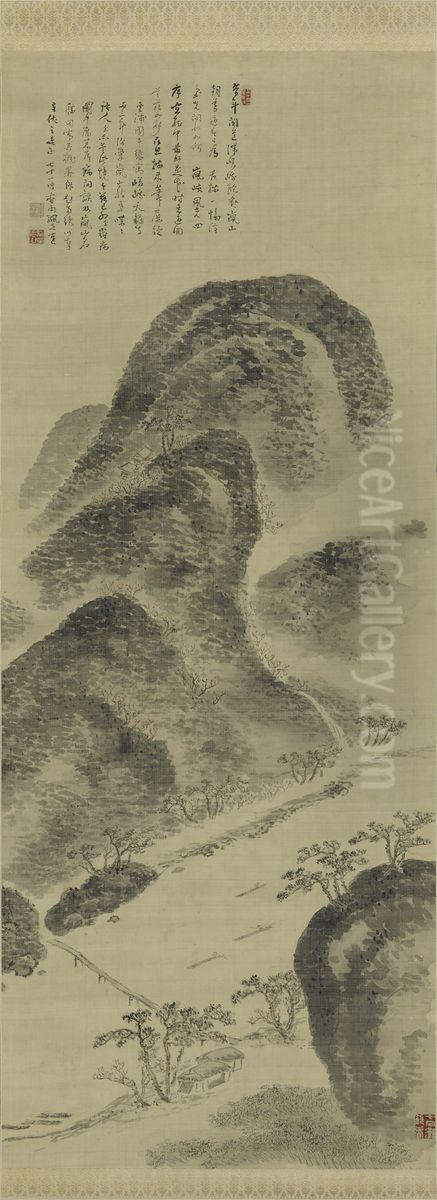 Arashiyama in Spring Oil Painting by Hoashi Kyou