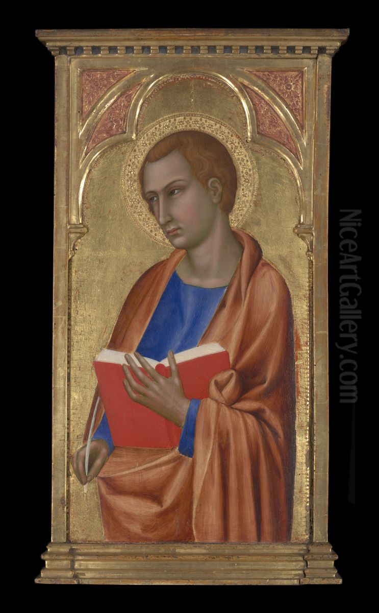 Saint John the Evangelist Oil Painting by Master of the Straus Madonna
