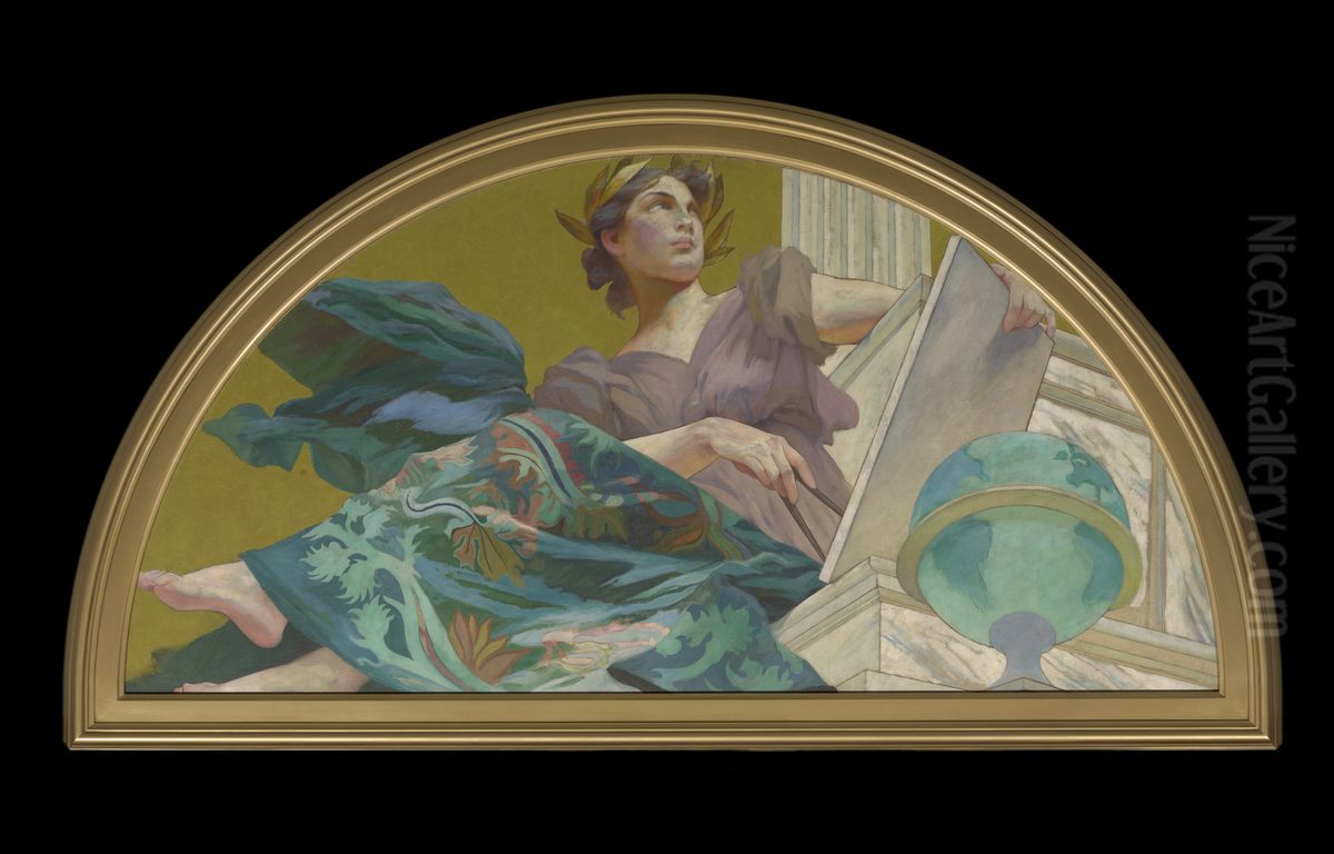 Muse of Astronomy Oil Painting by Henry Siddons Mowbray