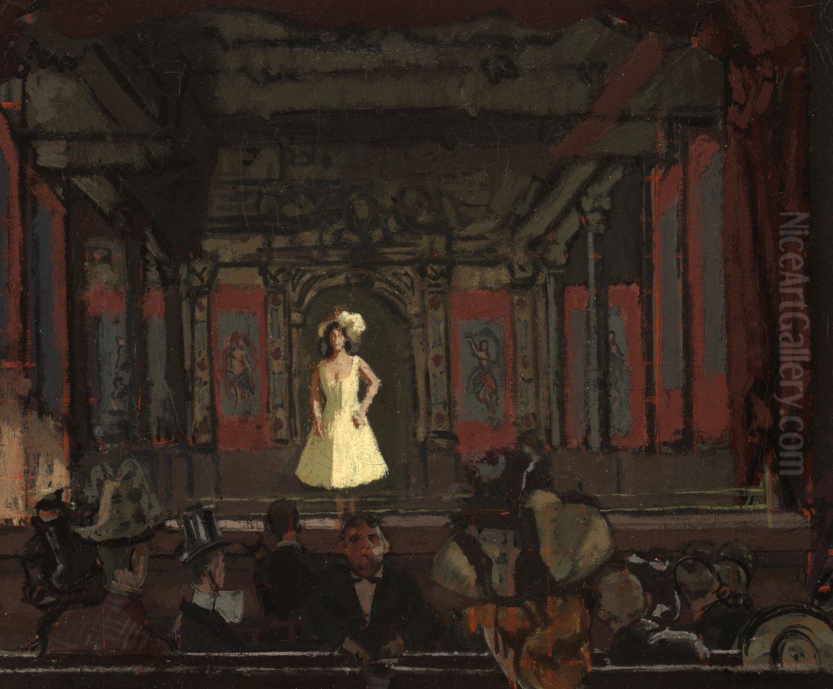 Gatti's Hungerford Palace of Varieties. Second Turn of Katie Lawrence Oil Painting by Walter Richard Sickert