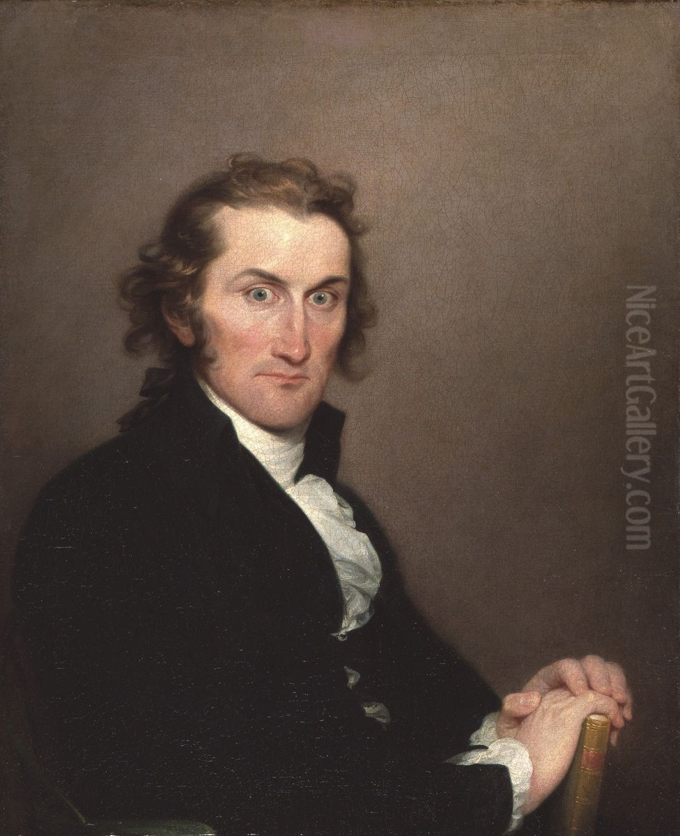 Dr. Lemuel Hopkins (1750-1801), M.A. (Hon.) 1784 Oil Painting by John Trumbull