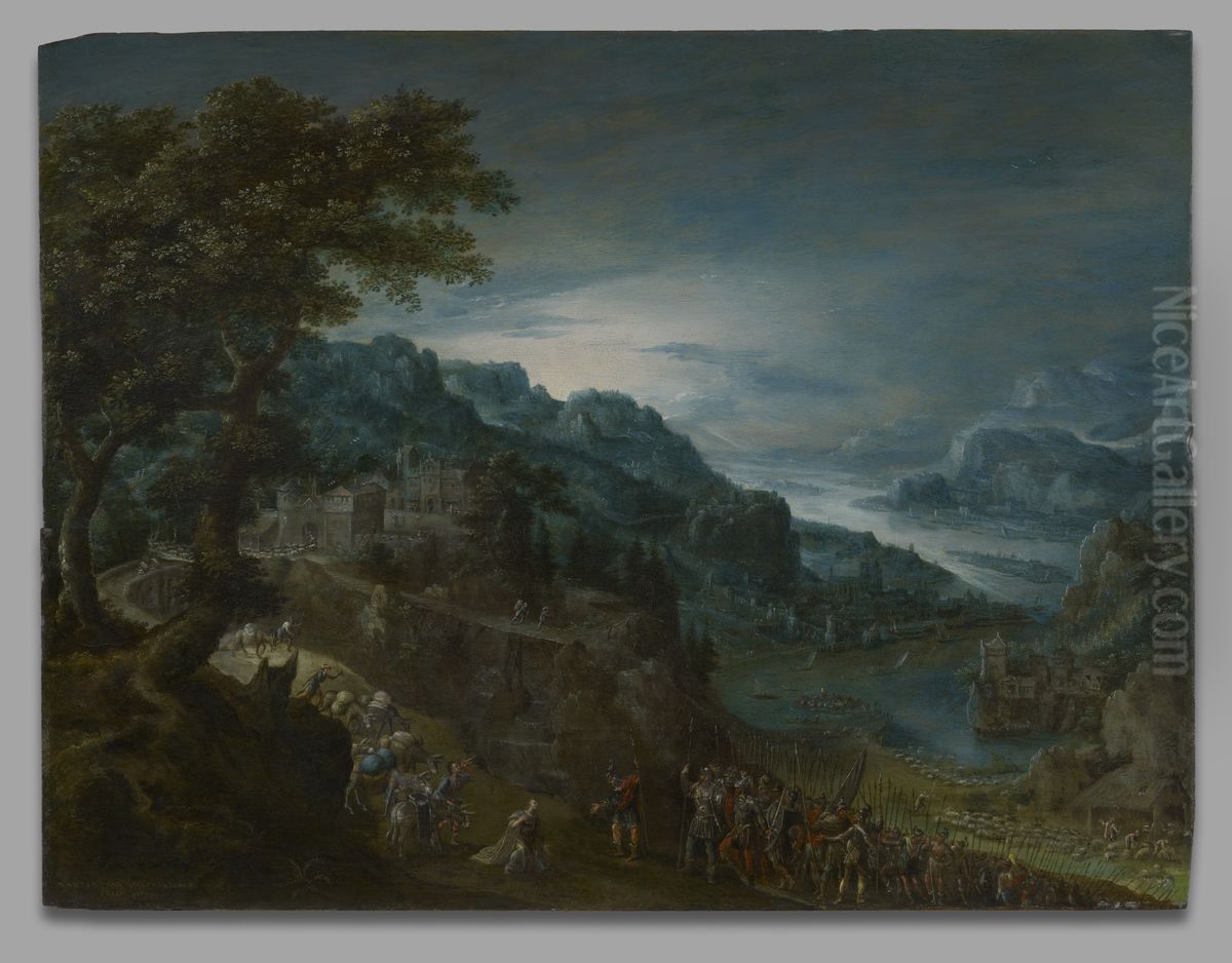 The Reconciliation of Jacob and Esau Oil Painting by Marten van Valckenborch
