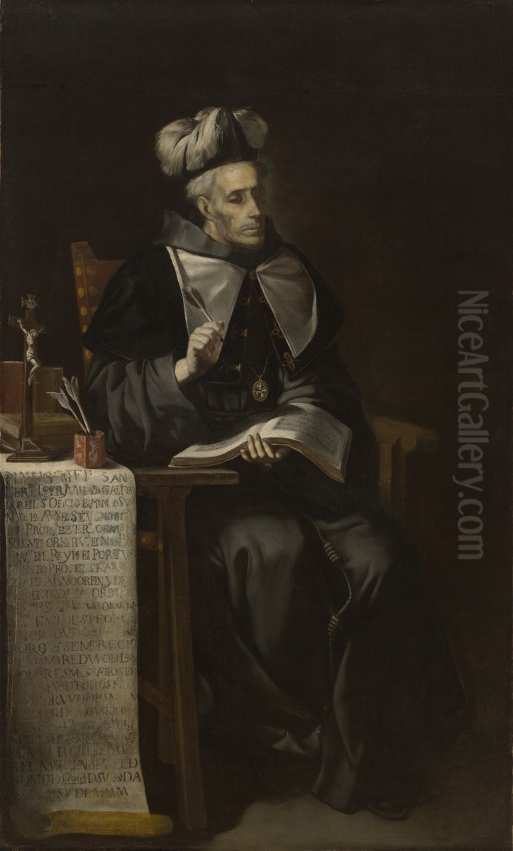 Portrait of an Ecclesiastic Oil Painting by Juan De Valdes Leal