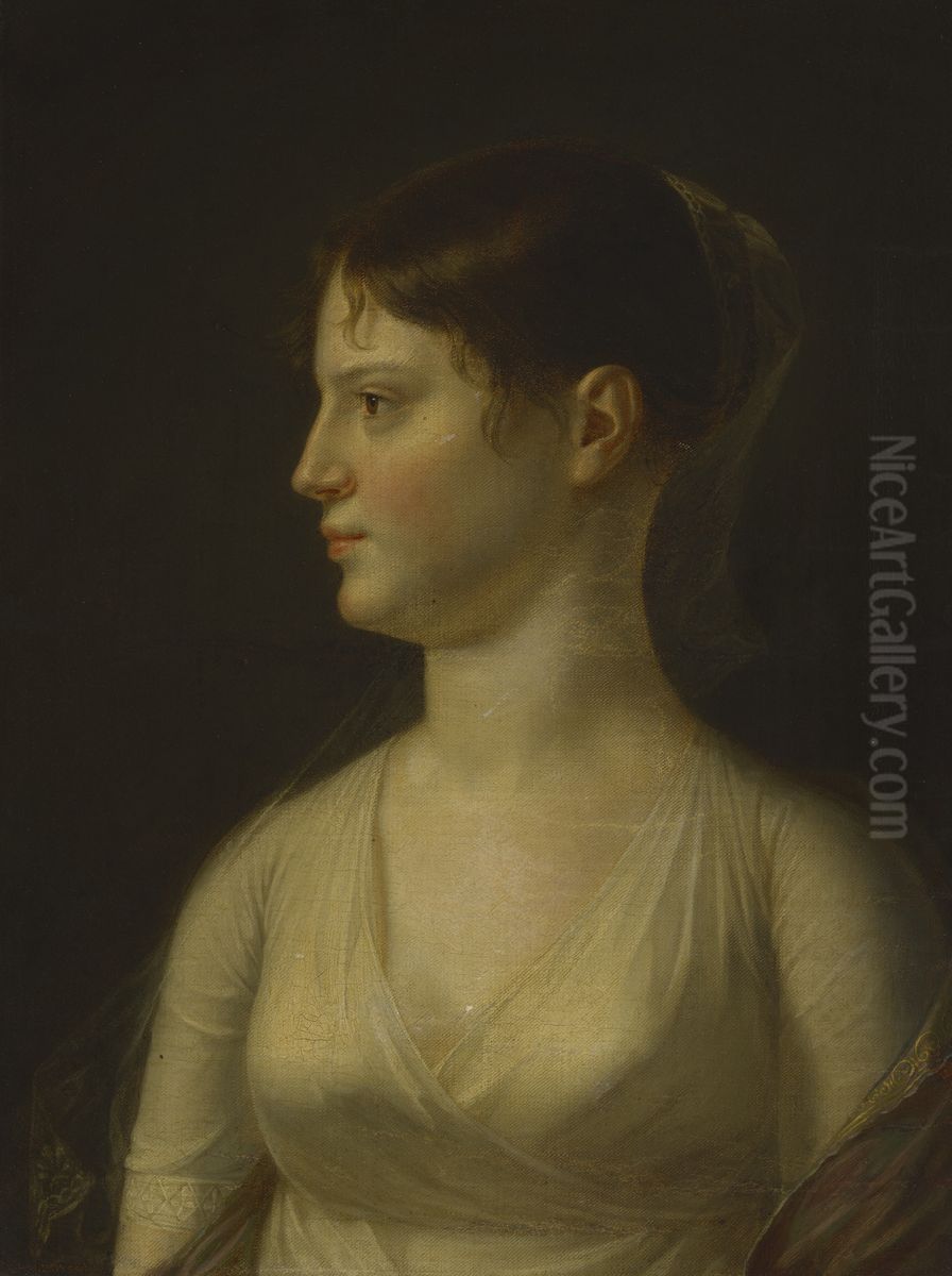 Theodosia Burr (Mrs. Joseph Alston) (1783-1812) Oil Painting by John Vanderlyn