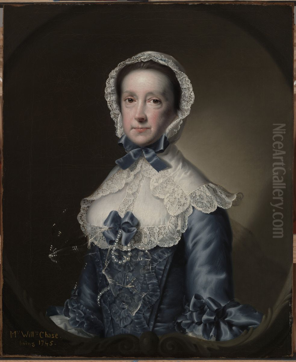 Portrait of Mrs. William Chase, Sr. Oil Painting by Joseph Wright of Derby