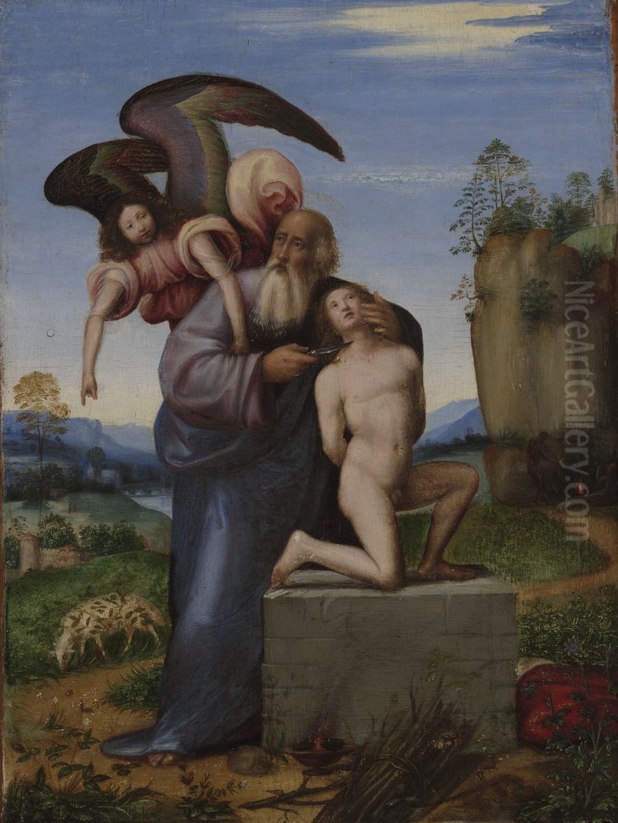 The Sacrifice of Isaac Oil Painting by Mariotto Albertinelli